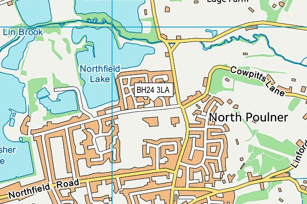 BH24 3LA map - OS VectorMap District (Ordnance Survey) BH24 3LA map - OS VectorMap District (Ordnance Survey)
