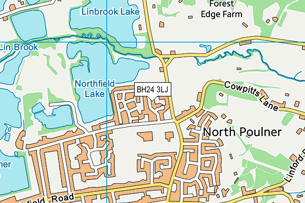 BH24 3LJ map - OS VectorMap District (Ordnance Survey) BH24 3LJ map - OS VectorMap District (Ordnance Survey)