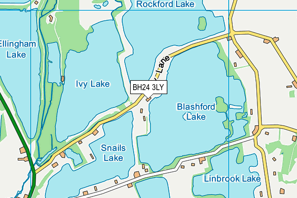 BH24 3LY map - OS VectorMap District (Ordnance Survey) BH24 3LY map - OS VectorMap District (Ordnance Survey)