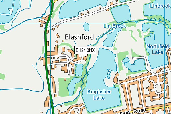 BH24 3NX map - OS VectorMap District (Ordnance Survey) BH24 3NX map - OS VectorMap District (Ordnance Survey)