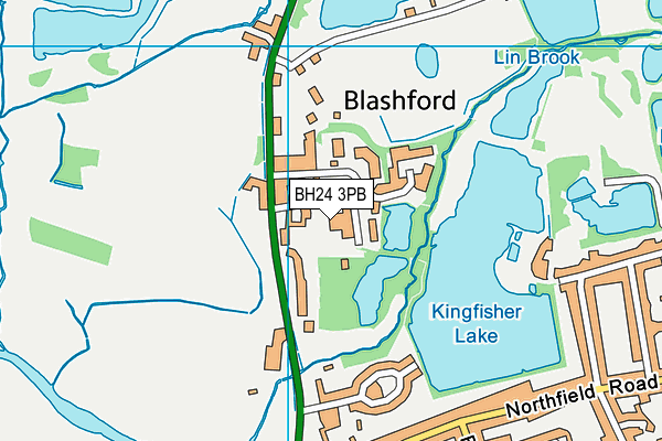 BH24 3PB map - OS VectorMap District (Ordnance Survey) BH24 3PB map - OS VectorMap District (Ordnance Survey)