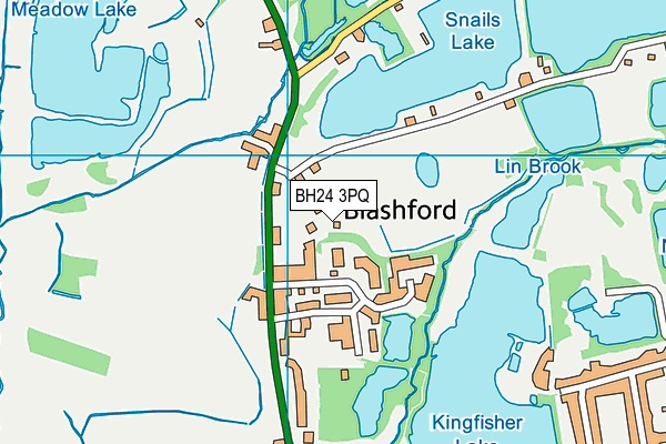 BH24 3PQ map - OS VectorMap District (Ordnance Survey) BH24 3PQ map - OS VectorMap District (Ordnance Survey)