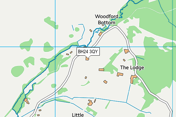 BH24 3QY map - OS VectorMap District (Ordnance Survey) BH24 3QY map - OS VectorMap District (Ordnance Survey)