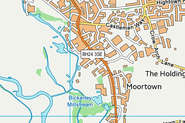 BH24 3SE map - OS VectorMap District (Ordnance Survey) BH24 3SE map - OS VectorMap District (Ordnance Survey)