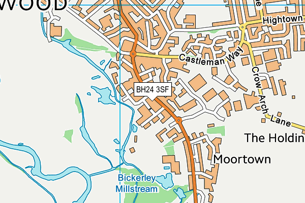 BH24 3SF map - OS VectorMap District (Ordnance Survey) BH24 3SF map - OS VectorMap District (Ordnance Survey)