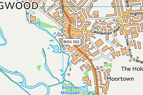 BH24 3SQ map - OS VectorMap District (Ordnance Survey) BH24 3SQ map - OS VectorMap District (Ordnance Survey)
