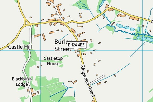 BH24 4BZ map - OS VectorMap District (Ordnance Survey) BH24 4BZ map - OS VectorMap District (Ordnance Survey)