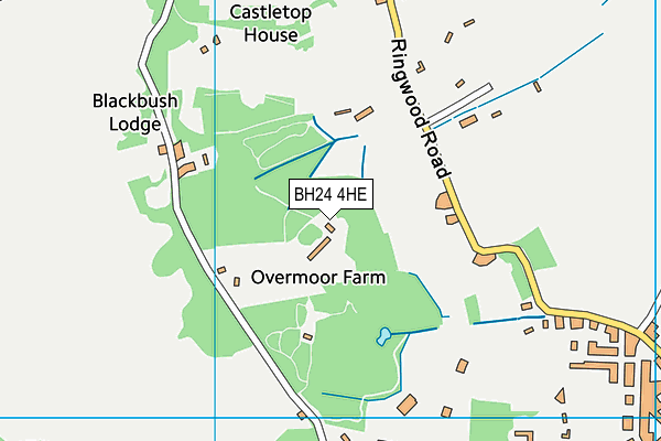 BH24 4HE map - OS VectorMap District (Ordnance Survey) BH24 4HE map - OS VectorMap District (Ordnance Survey)