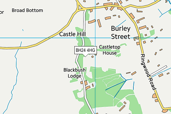 BH24 4HG map - OS VectorMap District (Ordnance Survey) BH24 4HG map - OS VectorMap District (Ordnance Survey)