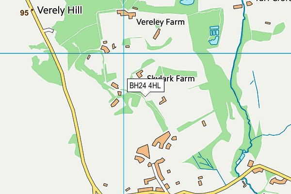 BH24 4HL map - OS VectorMap District (Ordnance Survey) BH24 4HL map - OS VectorMap District (Ordnance Survey)