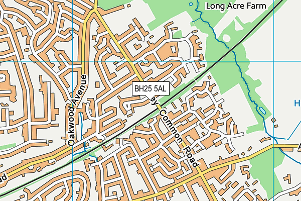 BH25 5AL map - OS VectorMap District (Ordnance Survey) BH25 5AL map - OS VectorMap District (Ordnance Survey)