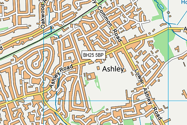 BH25 5BP map - OS VectorMap District (Ordnance Survey) BH25 5BP map - OS VectorMap District (Ordnance Survey)