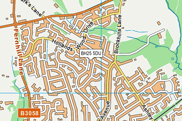 BH25 5DU map - OS VectorMap District (Ordnance Survey) BH25 5DU map - OS VectorMap District (Ordnance Survey)