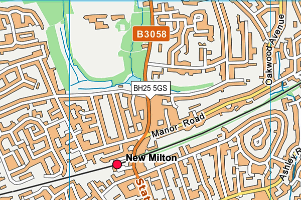 BH25 5GS map - OS VectorMap District (Ordnance Survey) BH25 5GS map - OS VectorMap District (Ordnance Survey)