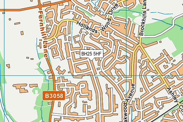 BH25 5HF map - OS VectorMap District (Ordnance Survey) BH25 5HF map - OS VectorMap District (Ordnance Survey)