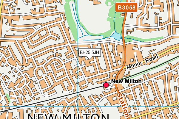 BH25 5JH map - OS VectorMap District (Ordnance Survey) BH25 5JH map - OS VectorMap District (Ordnance Survey)