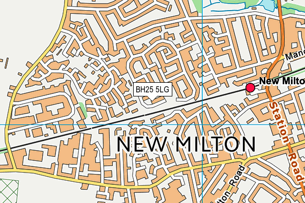 BH25 5LG map - OS VectorMap District (Ordnance Survey) BH25 5LG map - OS VectorMap District (Ordnance Survey)