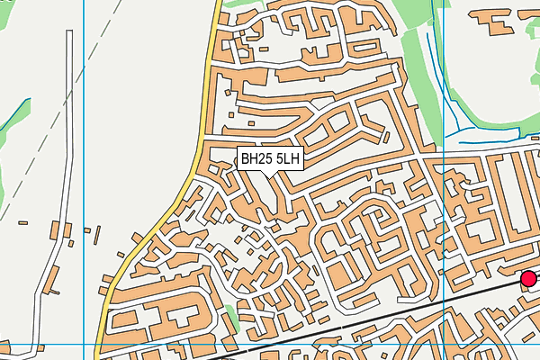 BH25 5LH map - OS VectorMap District (Ordnance Survey) BH25 5LH map - OS VectorMap District (Ordnance Survey)