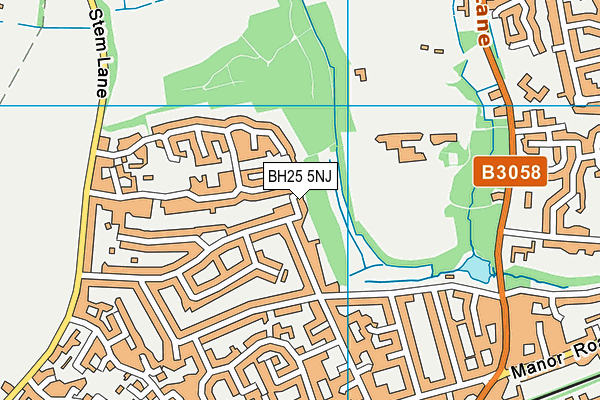 BH25 5NJ map - OS VectorMap District (Ordnance Survey) BH25 5NJ map - OS VectorMap District (Ordnance Survey)