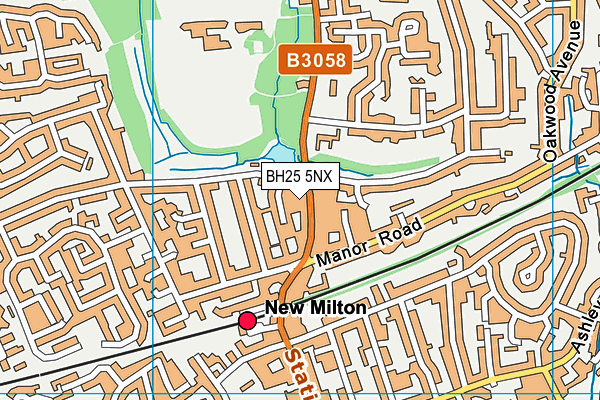 BH25 5NX map - OS VectorMap District (Ordnance Survey) BH25 5NX map - OS VectorMap District (Ordnance Survey)