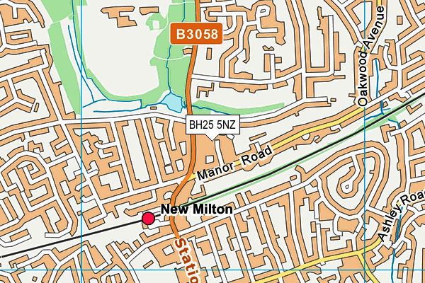 BH25 5NZ map - OS VectorMap District (Ordnance Survey) BH25 5NZ map - OS VectorMap District (Ordnance Survey)