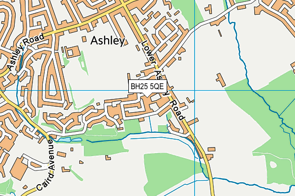 BH25 5QE map - OS VectorMap District (Ordnance Survey) BH25 5QE map - OS VectorMap District (Ordnance Survey)