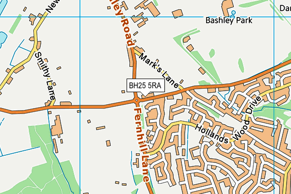 BH25 5RA map - OS VectorMap District (Ordnance Survey) BH25 5RA map - OS VectorMap District (Ordnance Survey)
