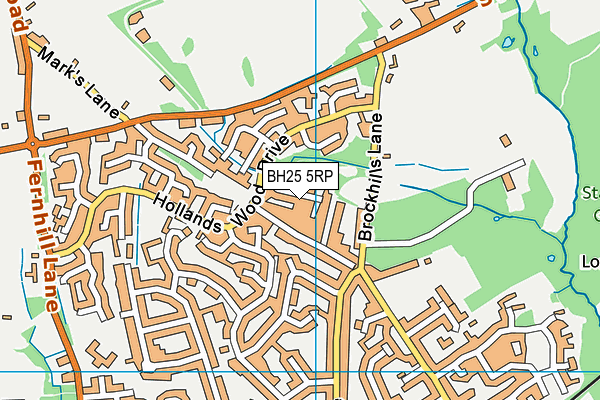 BH25 5RP map - OS VectorMap District (Ordnance Survey) BH25 5RP map - OS VectorMap District (Ordnance Survey)