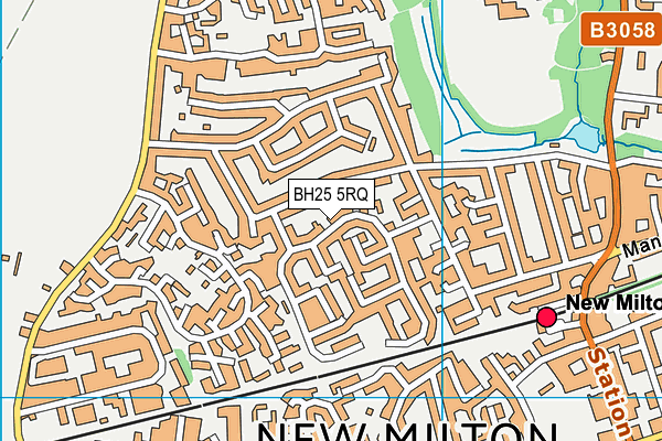 BH25 5RQ map - OS VectorMap District (Ordnance Survey) BH25 5RQ map - OS VectorMap District (Ordnance Survey)