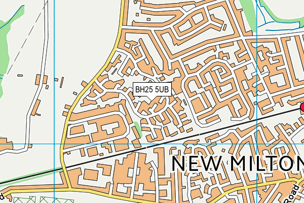 BH25 5UB map - OS VectorMap District (Ordnance Survey) BH25 5UB map - OS VectorMap District (Ordnance Survey)