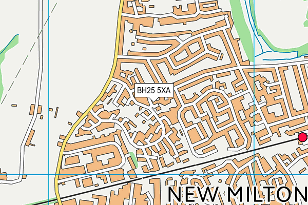 BH25 5XA map - OS VectorMap District (Ordnance Survey) BH25 5XA map - OS VectorMap District (Ordnance Survey)