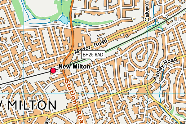 BH25 6AD map - OS VectorMap District (Ordnance Survey) BH25 6AD map - OS VectorMap District (Ordnance Survey)