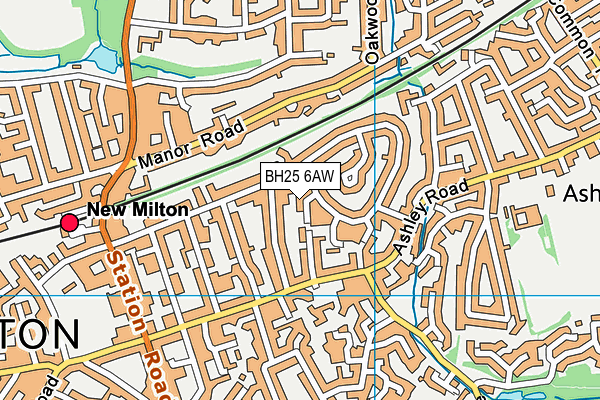 BH25 6AW map - OS VectorMap District (Ordnance Survey) BH25 6AW map - OS VectorMap District (Ordnance Survey)
