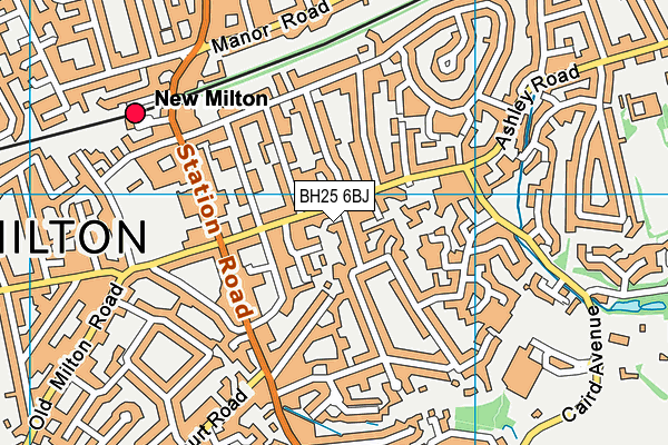 BH25 6BJ map - OS VectorMap District (Ordnance Survey) BH25 6BJ map - OS VectorMap District (Ordnance Survey)