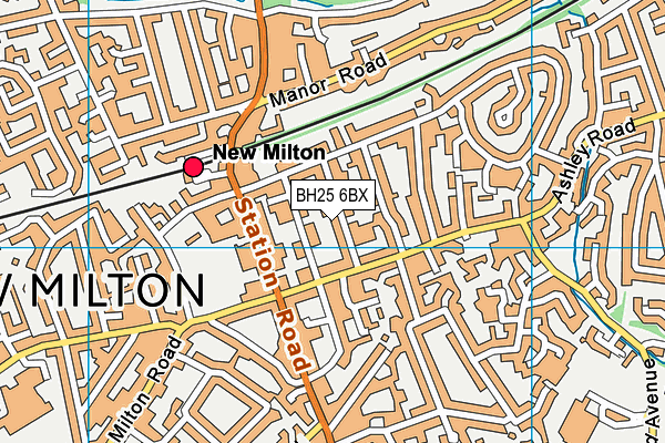 BH25 6BX map - OS VectorMap District (Ordnance Survey) BH25 6BX map - OS VectorMap District (Ordnance Survey)