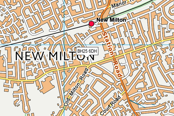 BH25 6DH map - OS VectorMap District (Ordnance Survey) BH25 6DH map - OS VectorMap District (Ordnance Survey)