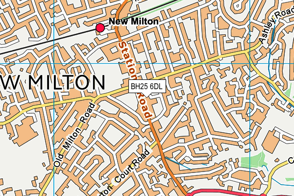 BH25 6DL map - OS VectorMap District (Ordnance Survey) BH25 6DL map - OS VectorMap District (Ordnance Survey)