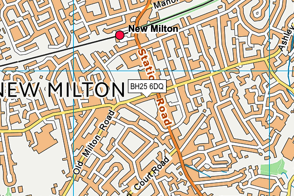 BH25 6DQ map - OS VectorMap District (Ordnance Survey) BH25 6DQ map - OS VectorMap District (Ordnance Survey)