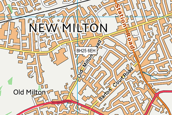 BH25 6EH map - OS VectorMap District (Ordnance Survey) BH25 6EH map - OS VectorMap District (Ordnance Survey)