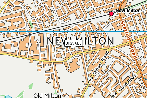 BH25 6EL map - OS VectorMap District (Ordnance Survey) BH25 6EL map - OS VectorMap District (Ordnance Survey)