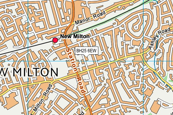 BH25 6EW map - OS VectorMap District (Ordnance Survey) BH25 6EW map - OS VectorMap District (Ordnance Survey)