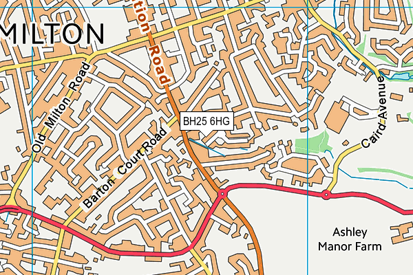 BH25 6HG map - OS VectorMap District (Ordnance Survey) BH25 6HG map - OS VectorMap District (Ordnance Survey)