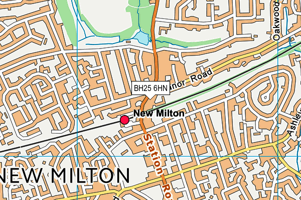 BH25 6HN map - OS VectorMap District (Ordnance Survey) BH25 6HN map - OS VectorMap District (Ordnance Survey)