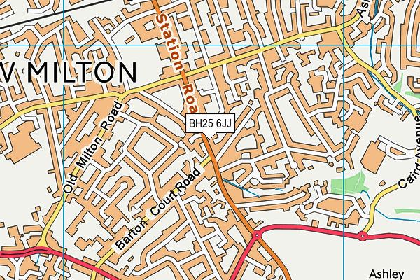 BH25 6JJ map - OS VectorMap District (Ordnance Survey) BH25 6JJ map - OS VectorMap District (Ordnance Survey)