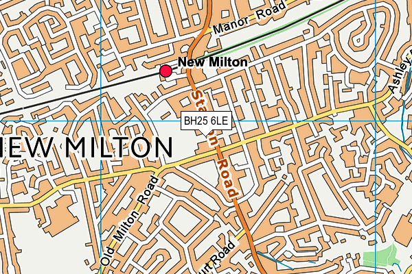 BH25 6LE map - OS VectorMap District (Ordnance Survey) BH25 6LE map - OS VectorMap District (Ordnance Survey)