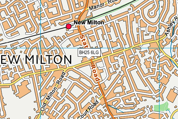 BH25 6LG map - OS VectorMap District (Ordnance Survey) BH25 6LG map - OS VectorMap District (Ordnance Survey)