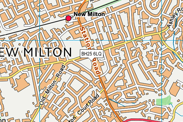 BH25 6LQ map - OS VectorMap District (Ordnance Survey) BH25 6LQ map - OS VectorMap District (Ordnance Survey)