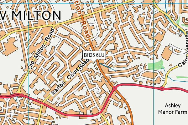 BH25 6LU map - OS VectorMap District (Ordnance Survey) BH25 6LU map - OS VectorMap District (Ordnance Survey)