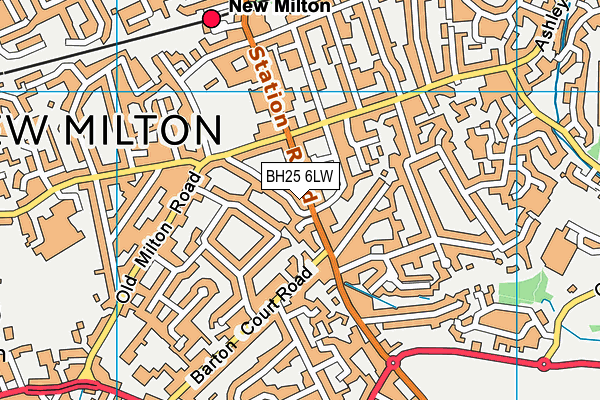 BH25 6LW map - OS VectorMap District (Ordnance Survey) BH25 6LW map - OS VectorMap District (Ordnance Survey)