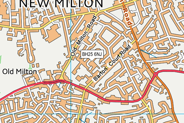 BH25 6NJ map - OS VectorMap District (Ordnance Survey) BH25 6NJ map - OS VectorMap District (Ordnance Survey)